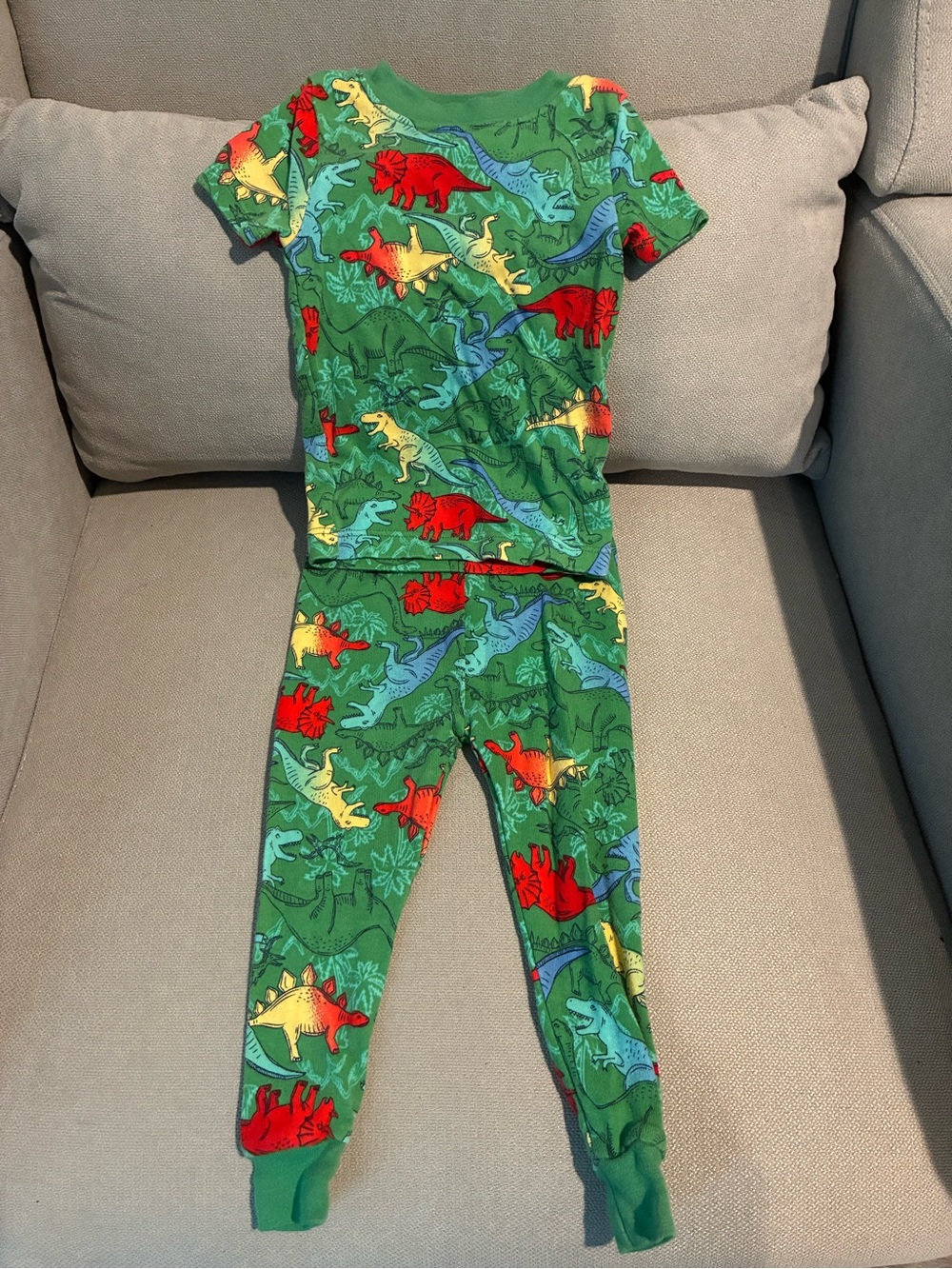 Green Dinosaur Kids Pajama 12m